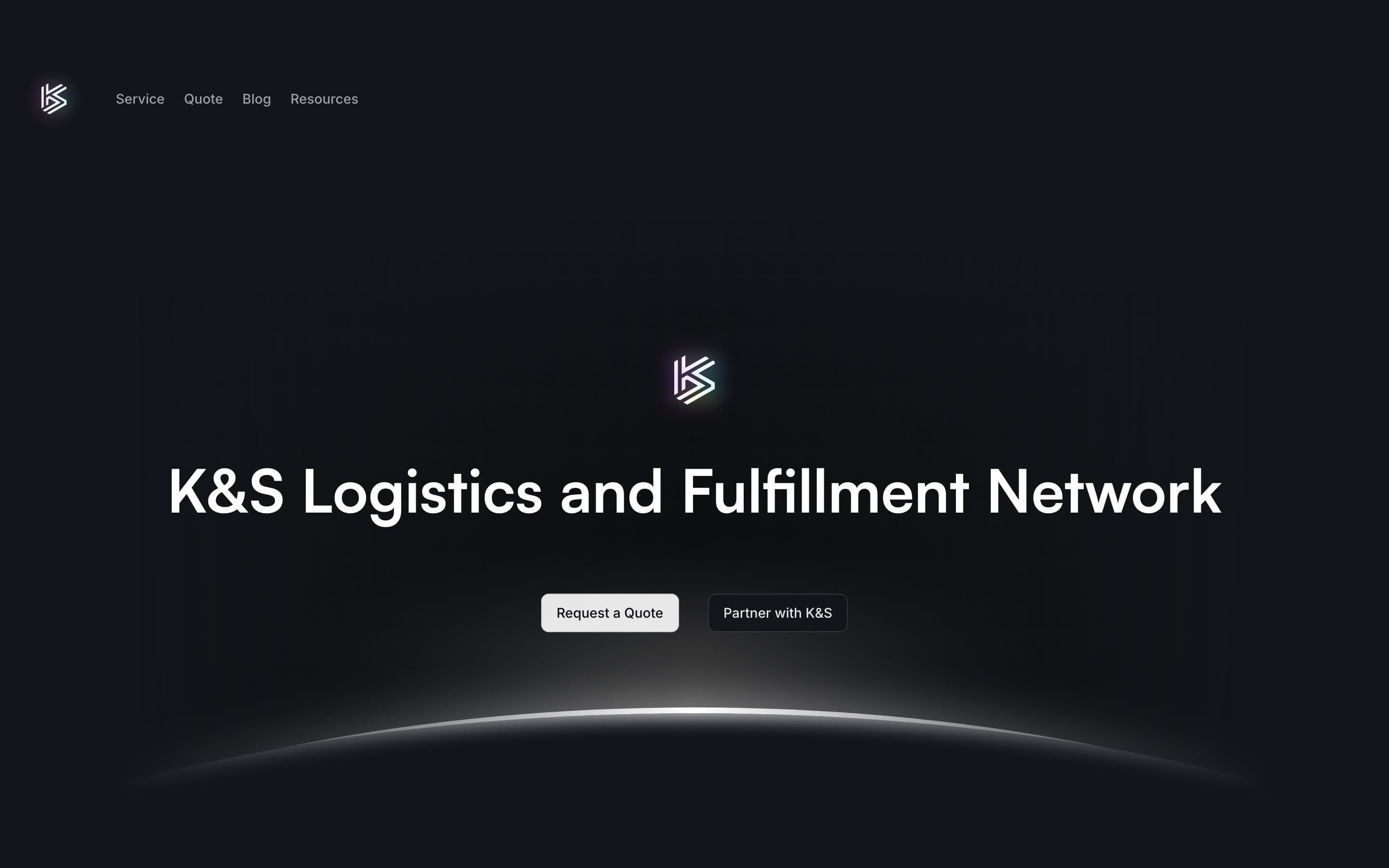 K&S Logistics and Fulfillment Network homepage