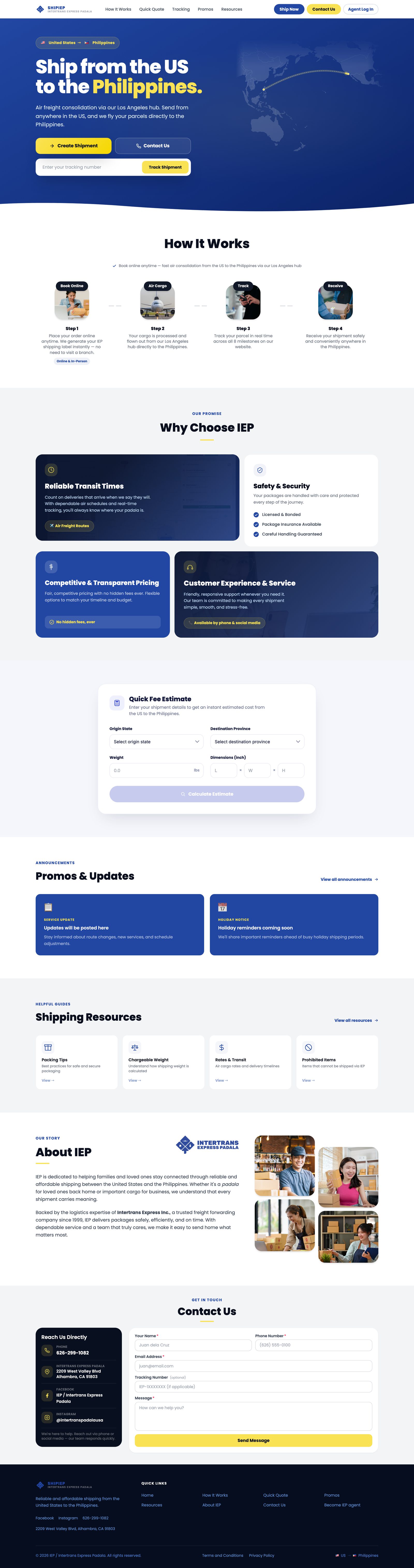 shipiep.com, live site